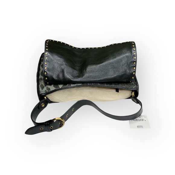 new Moschino Cheap + Chic ☻︎ Microfiber Messenger Bag ☻︎ Army Camo Leopard Print - Picture 12 of 17